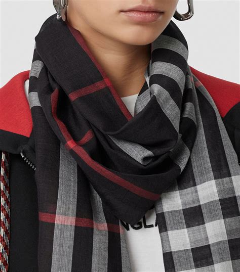 burberry colour check wool scarf|Burberry Check scarf sale.